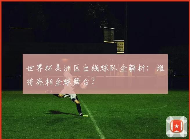 世界杯美洲区出线球队全解析:谁将亮相全球舞台?