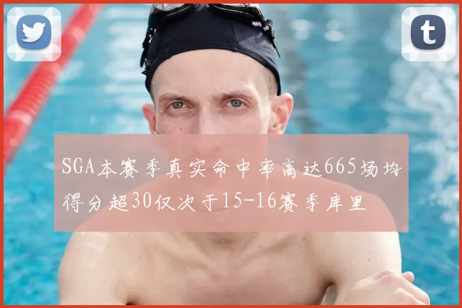 SGA本赛季真实命中率高达665场均得分超30仅次于15-16赛季库里